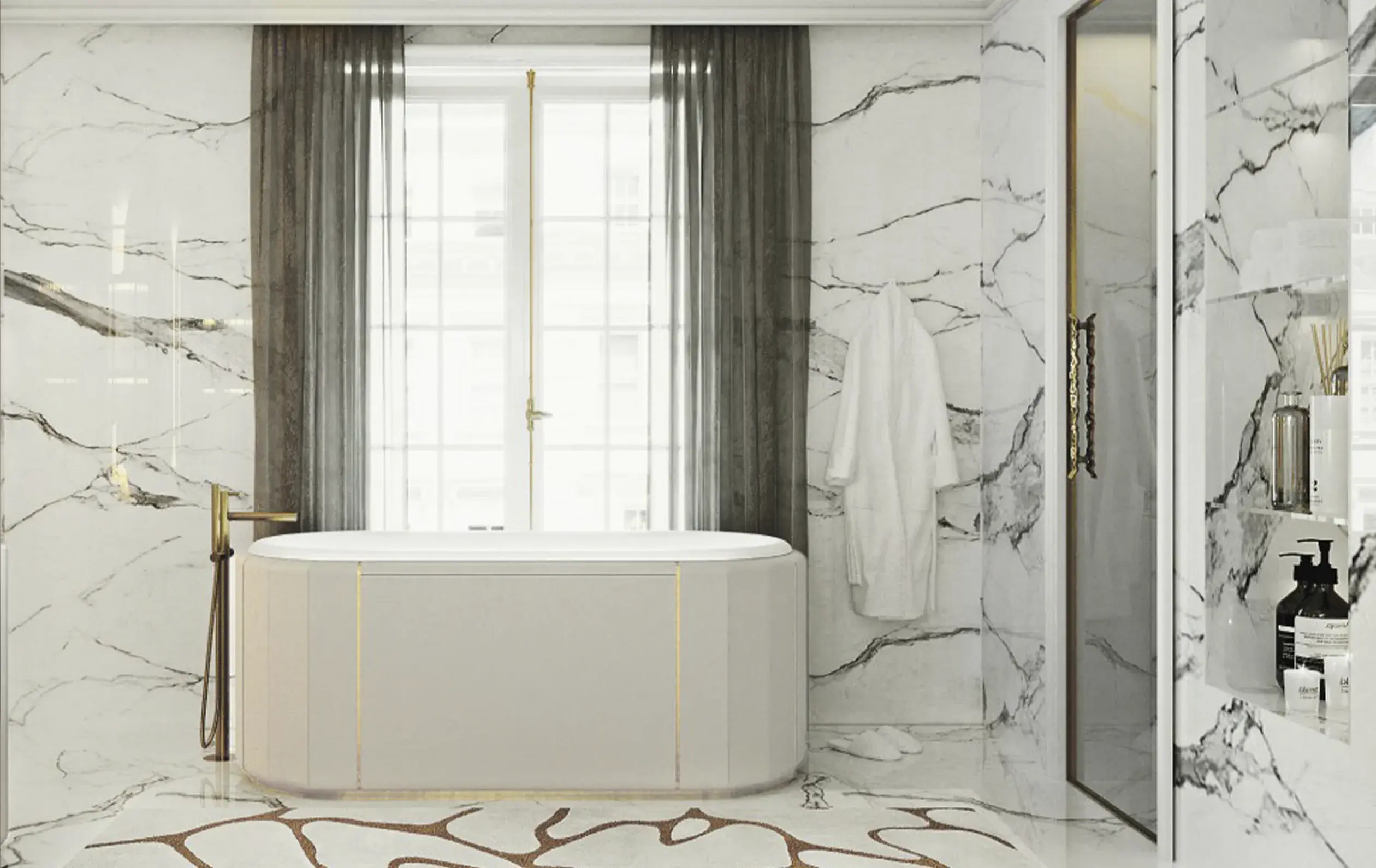 Regal Soak zwarte badkuip - 3