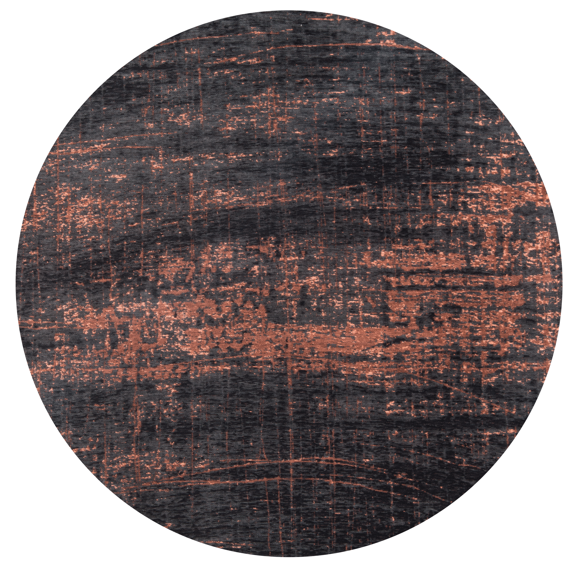 Soho Copper rond tapijt | Maat: Ø 140 cm