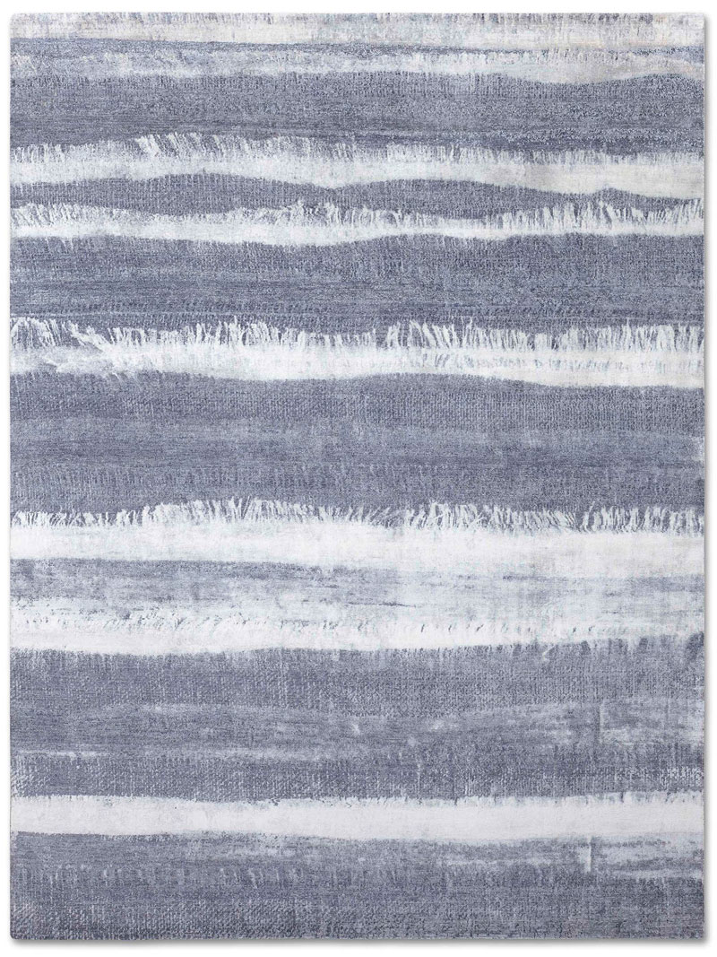 Blauw / grijs handgeknoopt tapijt | Maat: 305 × 427 cm