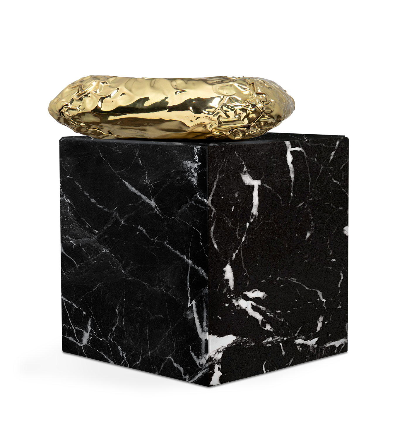 Megalith Nero Marquina bijzettafel