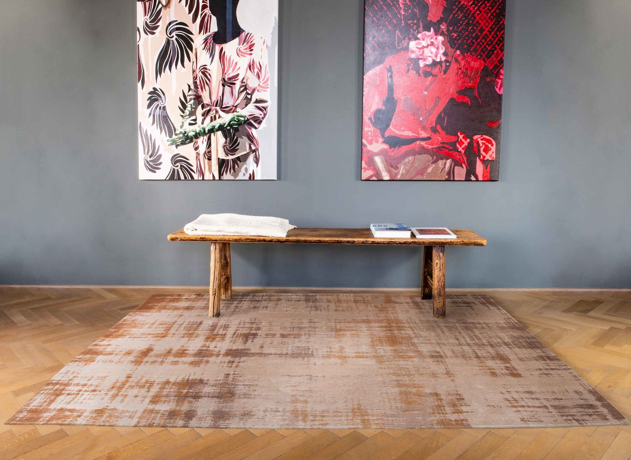 Venetian Dust - Gondola Brown tapijt | Maat: 80 × 150 cm