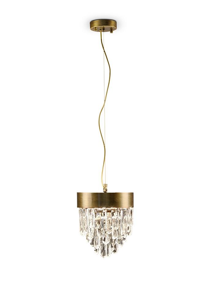 Messing druppel hanglamp