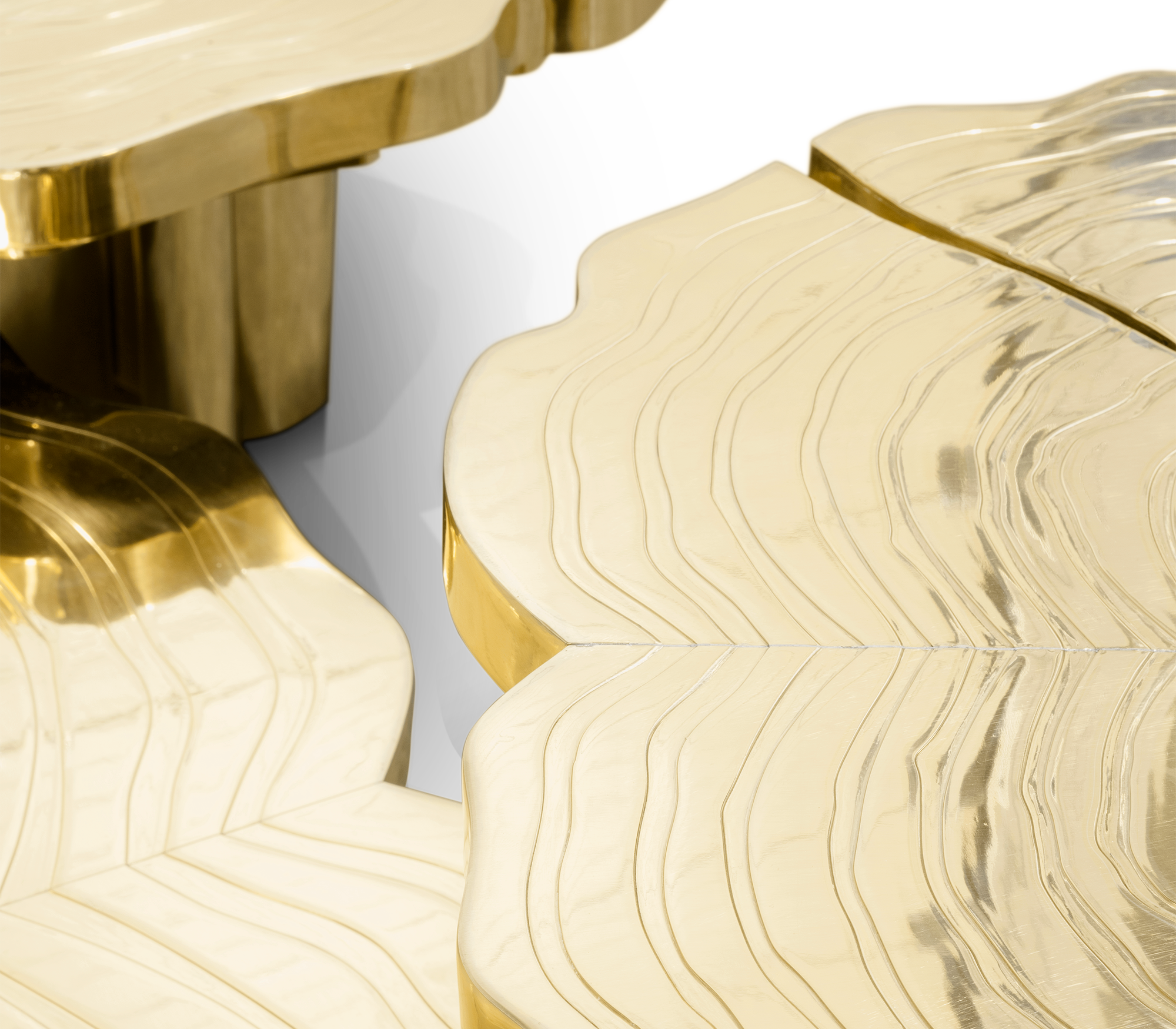 Fortuna gouden 3-delige salontafelset