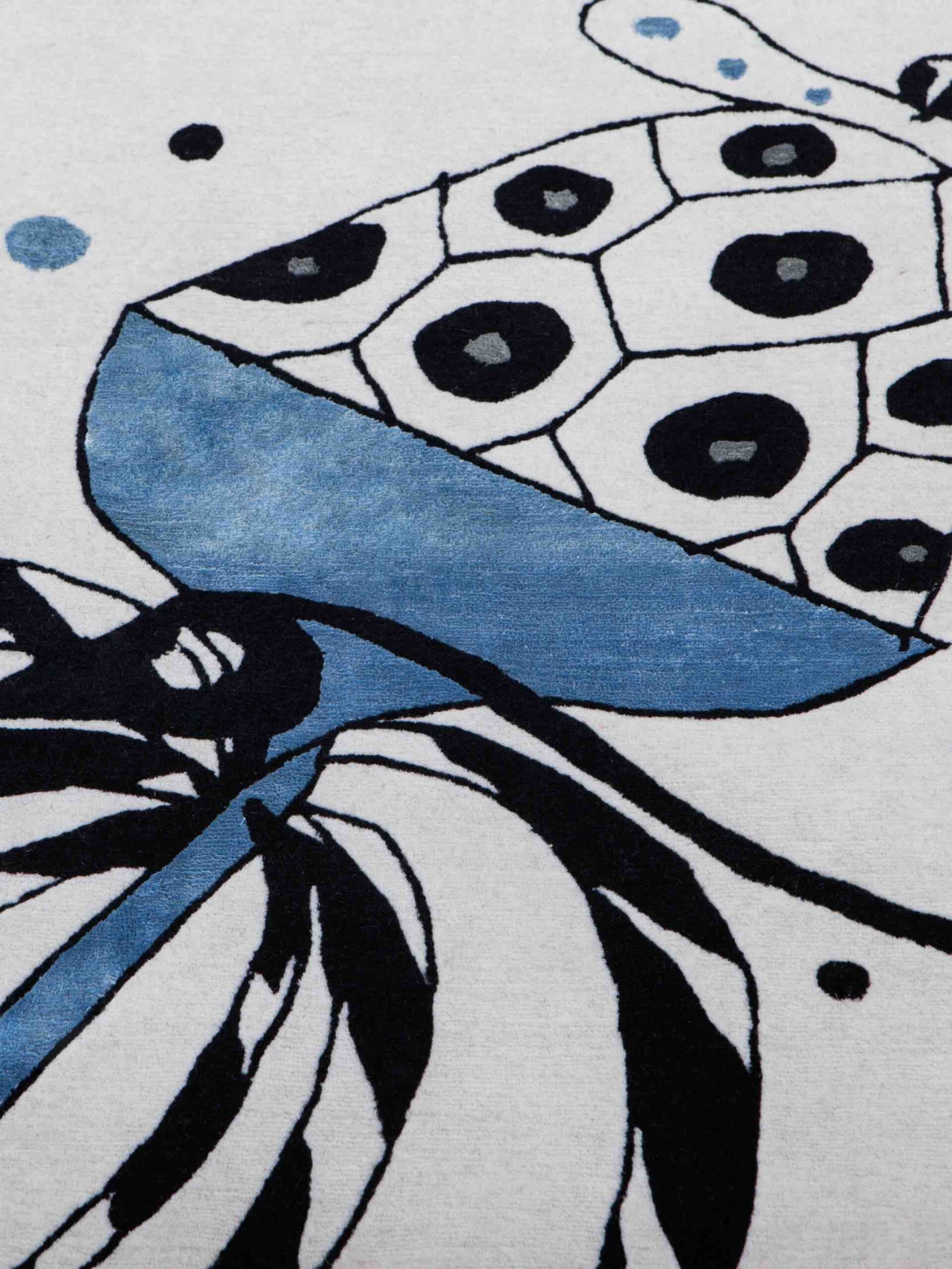 Japanese folklore luxe designer vloerkleed