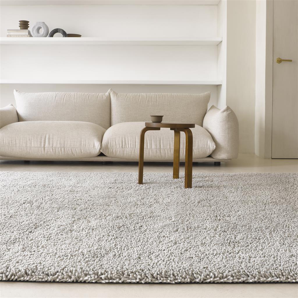 Gravel gevilt wol light/grijs shag tapijt | Maat: 170 × 240 cm