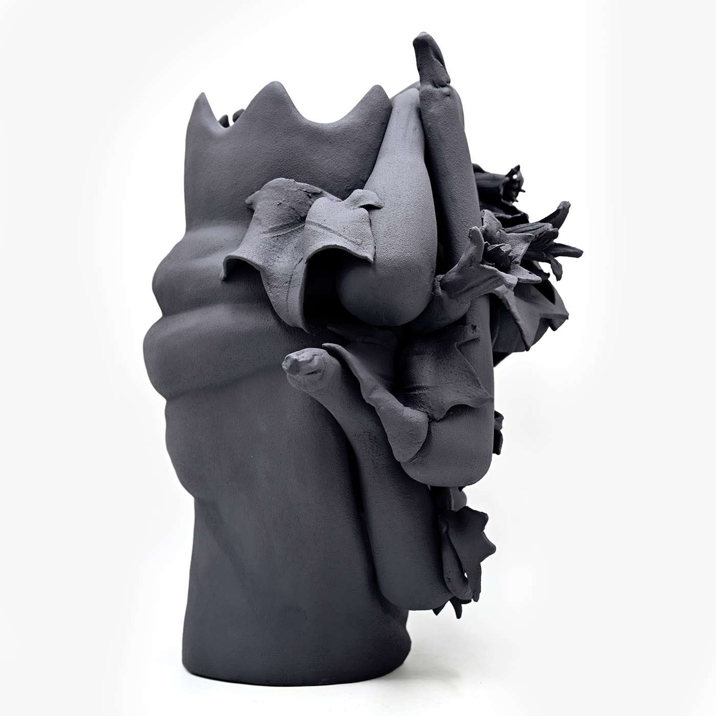 Moor's Head grijze sculptuur