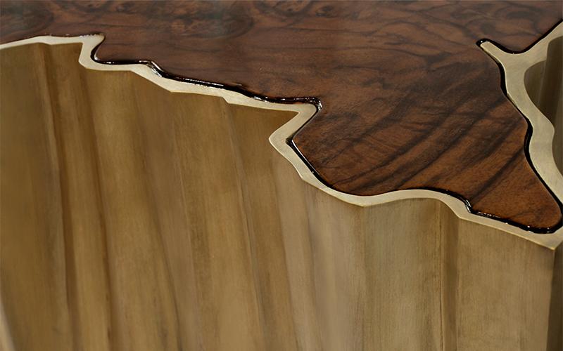 Natural Edge grote bijzettafel