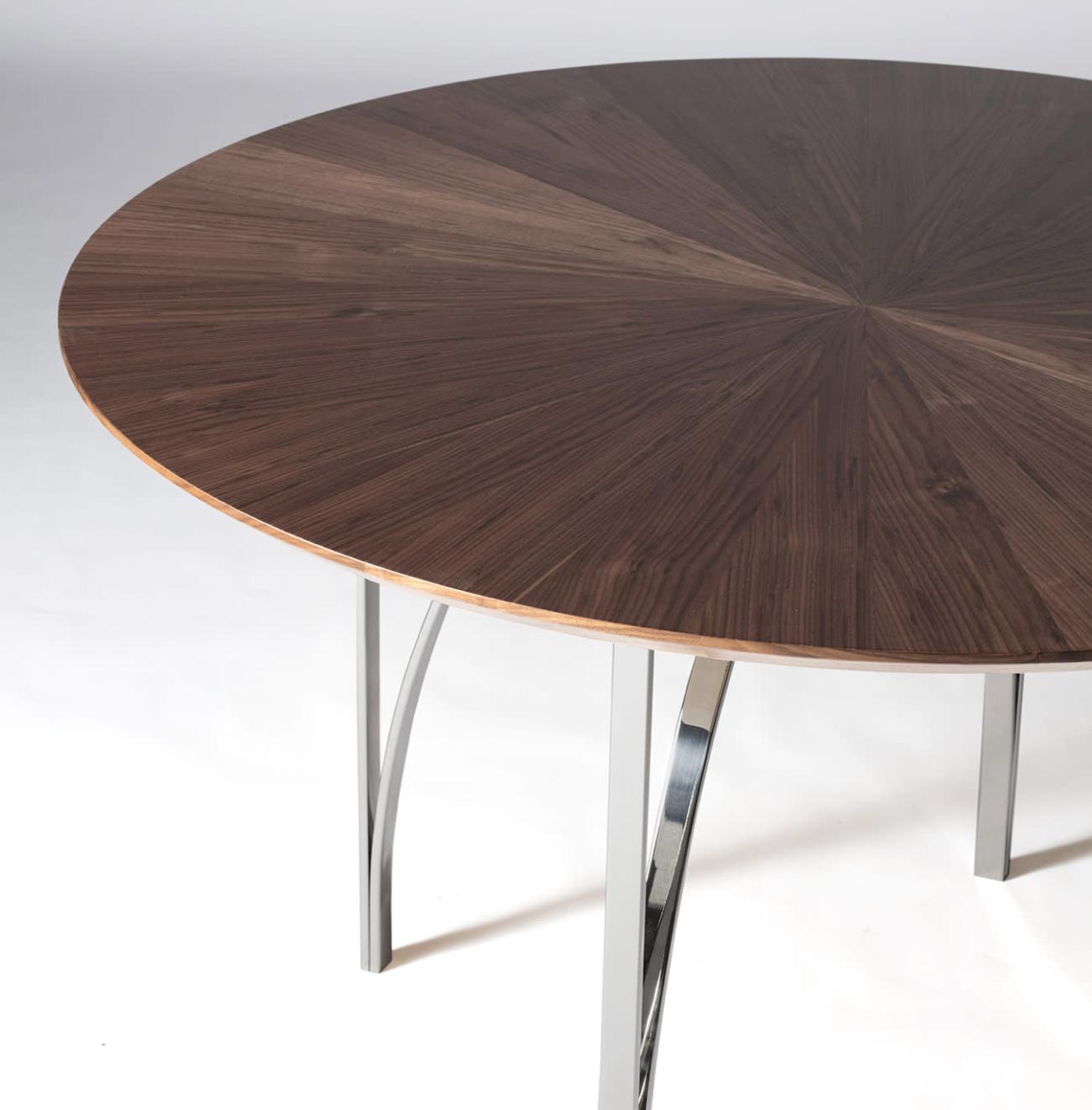 Canaletto walnoot ronde eettafel