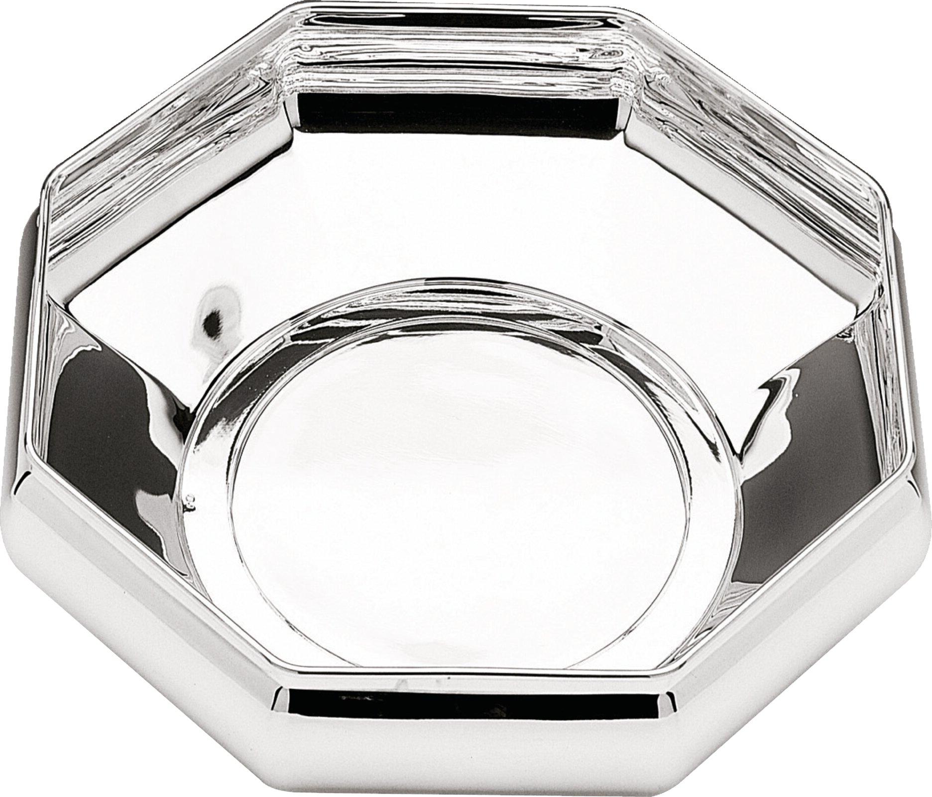 Achthoekige Verzilverde Schaal