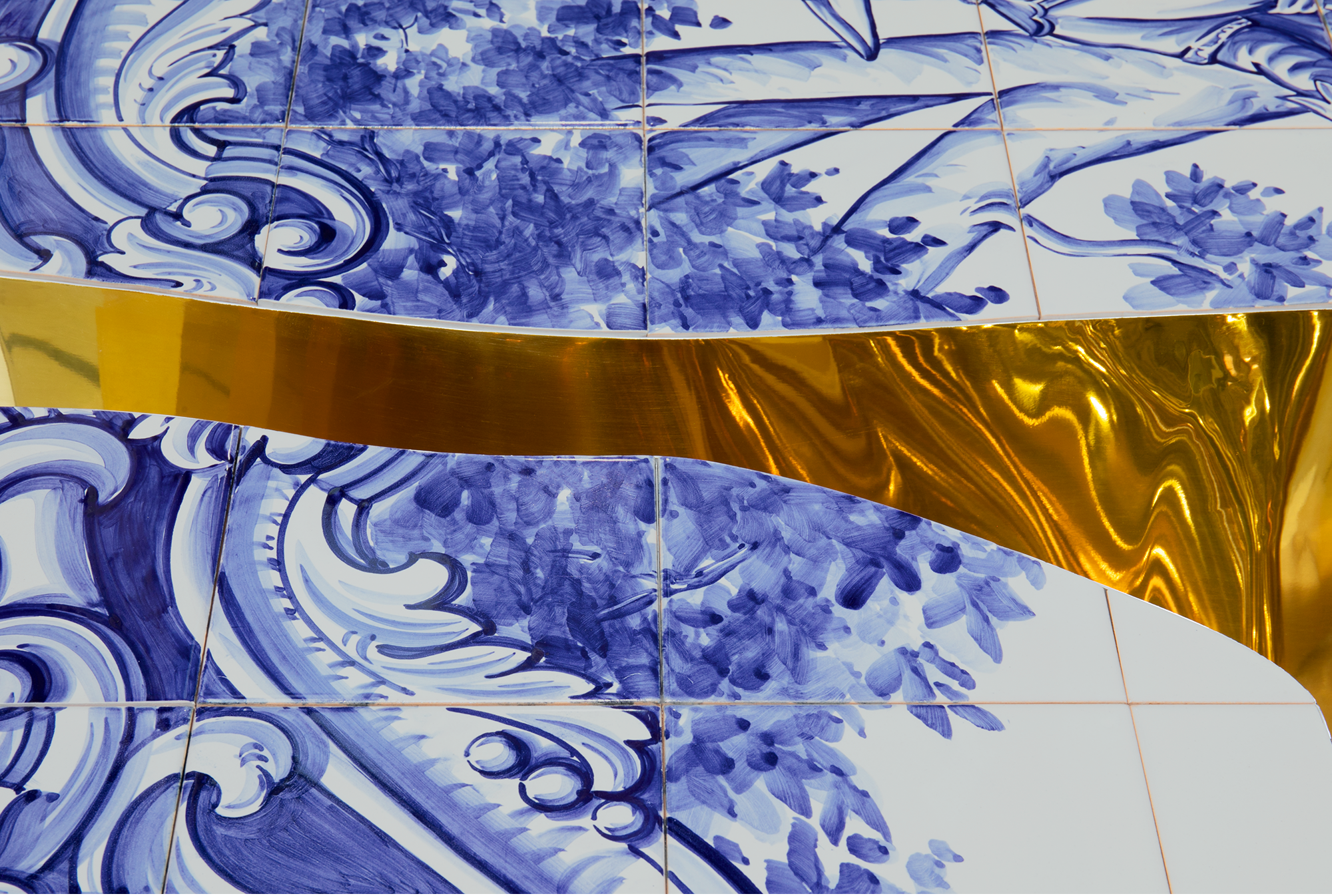 Fissure tegel salontafel