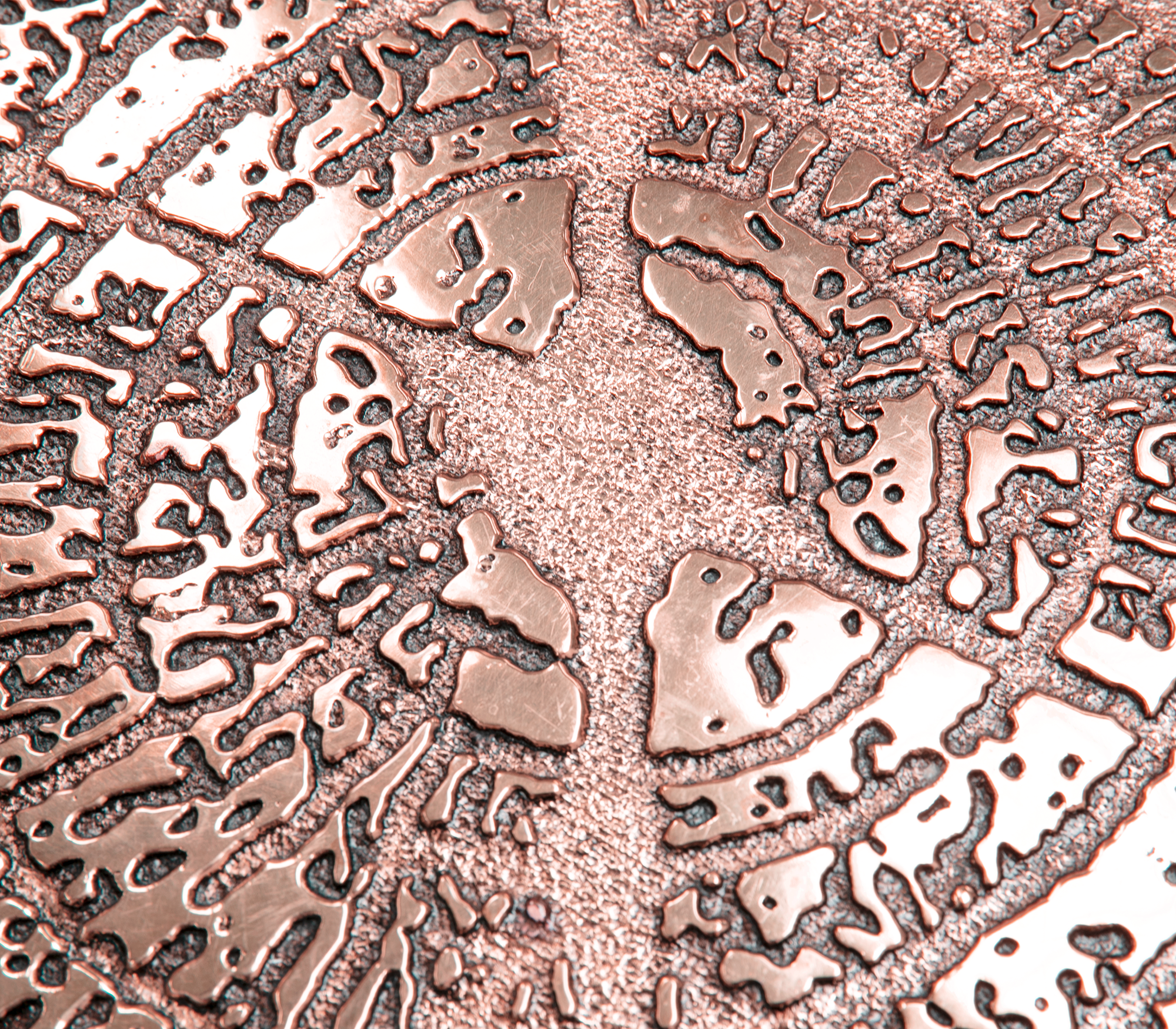 Caspian koperen salontafel