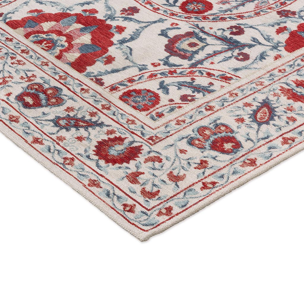 Anthos Red/Indigo vloerkleed