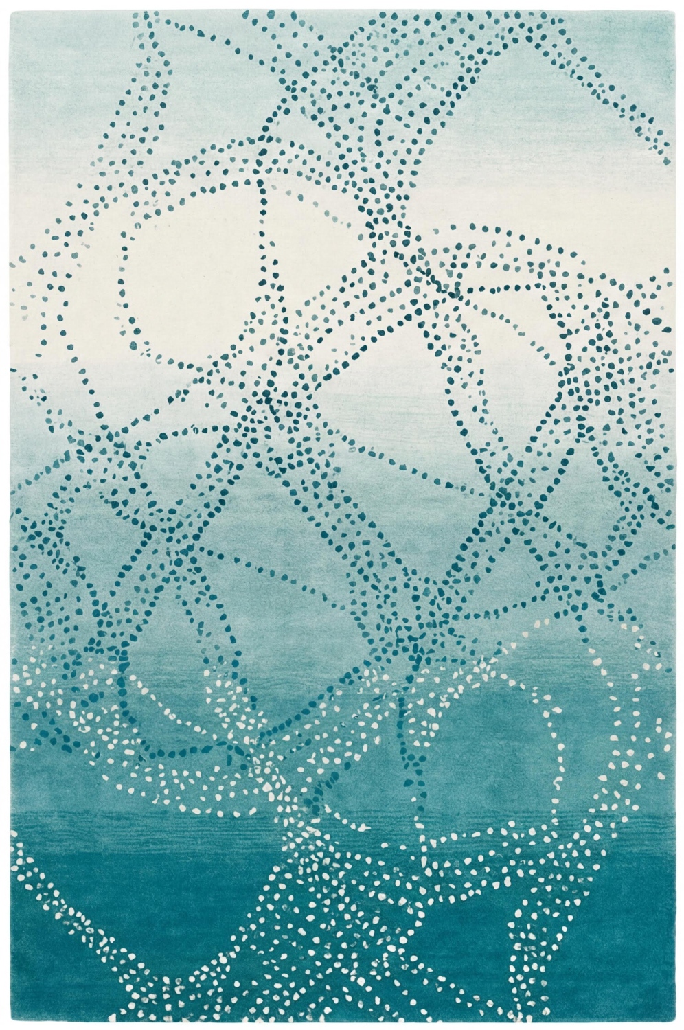 Ocean Web Teal vloerkleed
