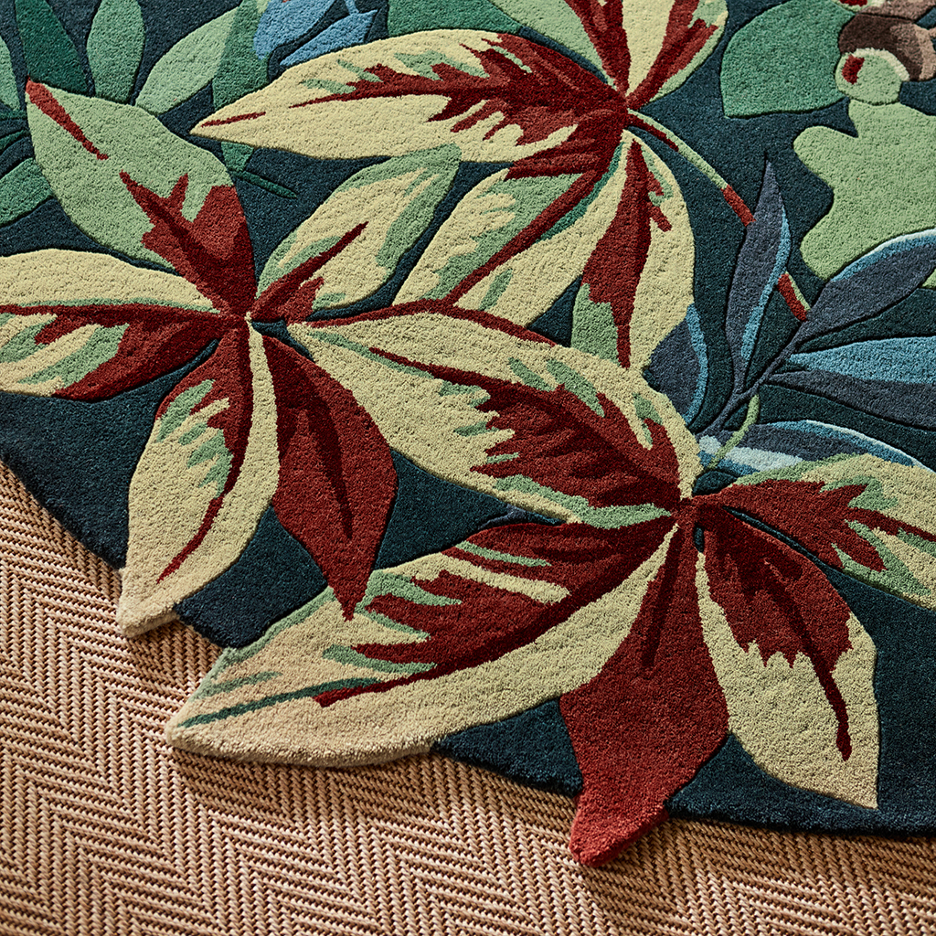 Robin's wood bosgroen tapijt | Maat: Ø 150 cm