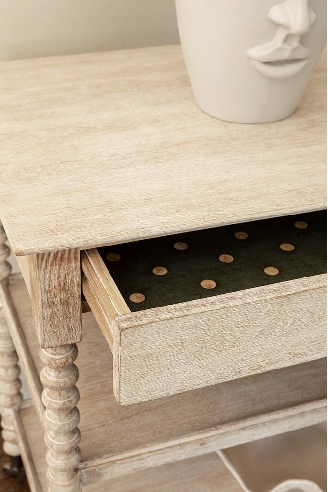 Tormarton Washed Acacia bijzettafel