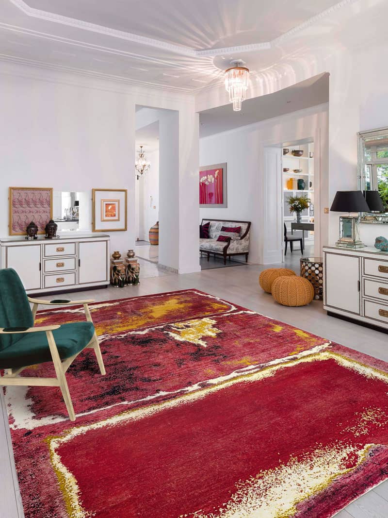 Blood Moon handgemaakte luxe tapijt