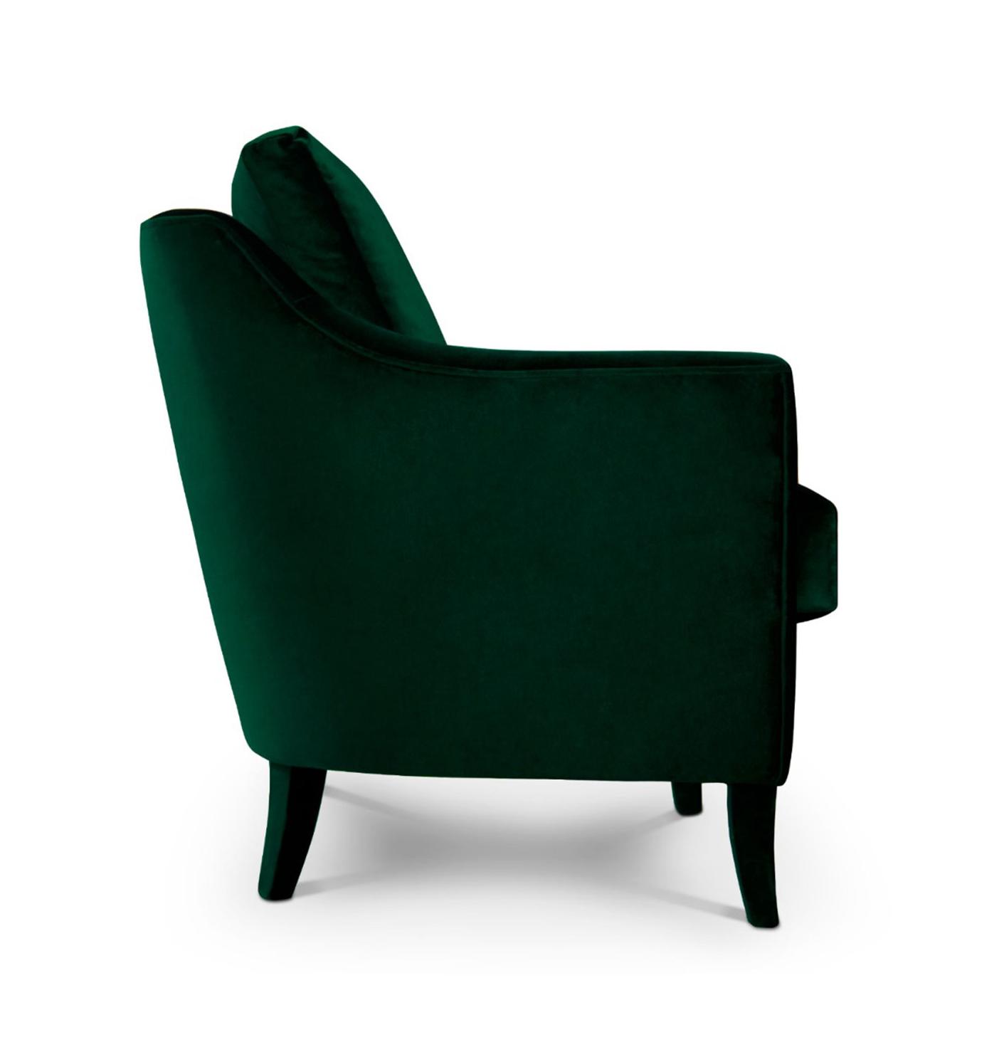 Pluche fluwelen fauteuil