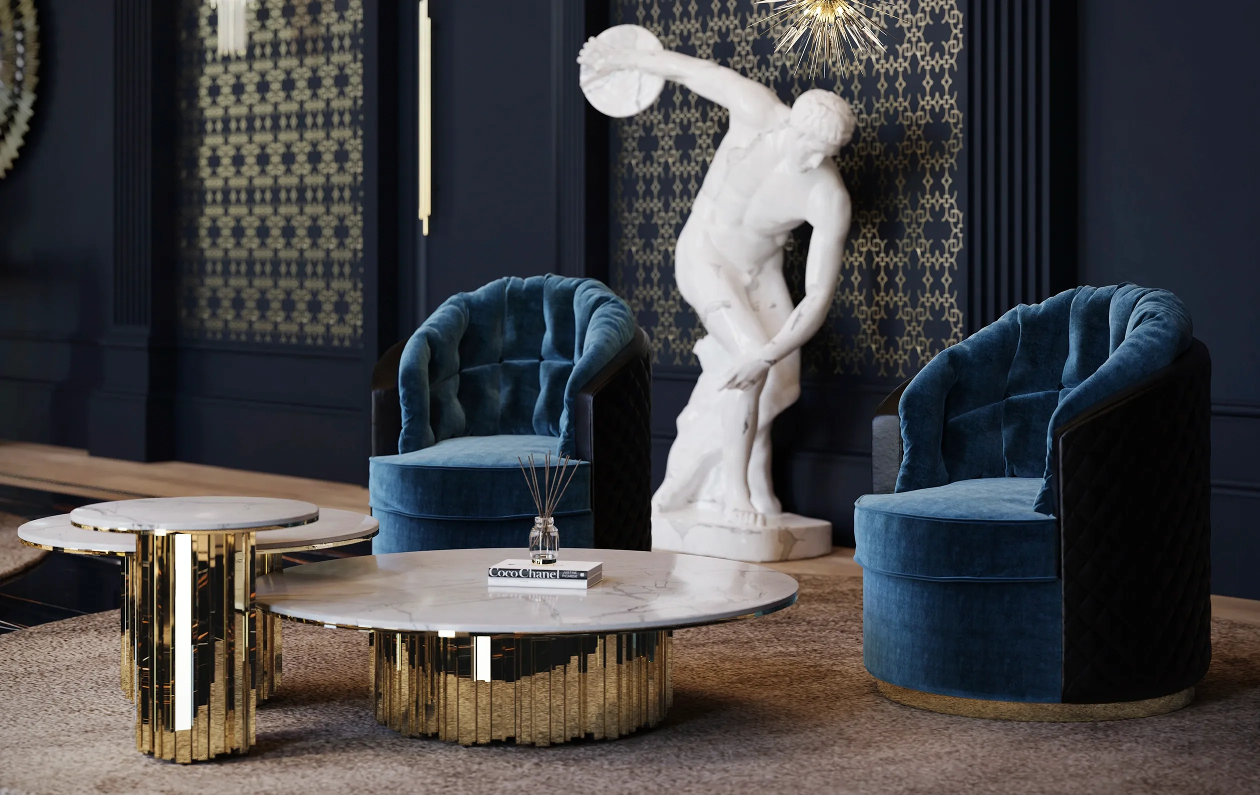 Luxe draaibare fauteuil - 4