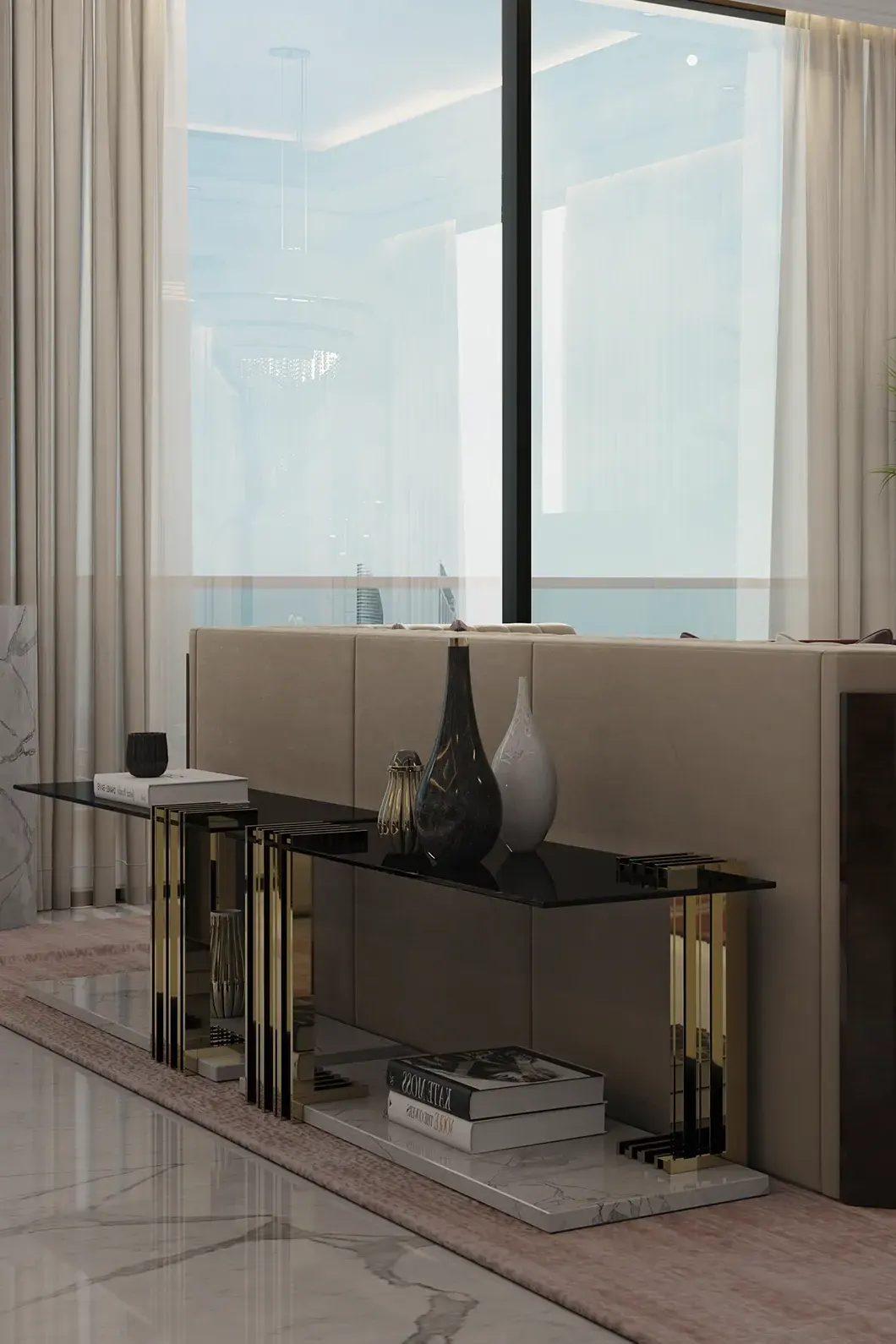 Whirlwind lange bijzettafel - 1