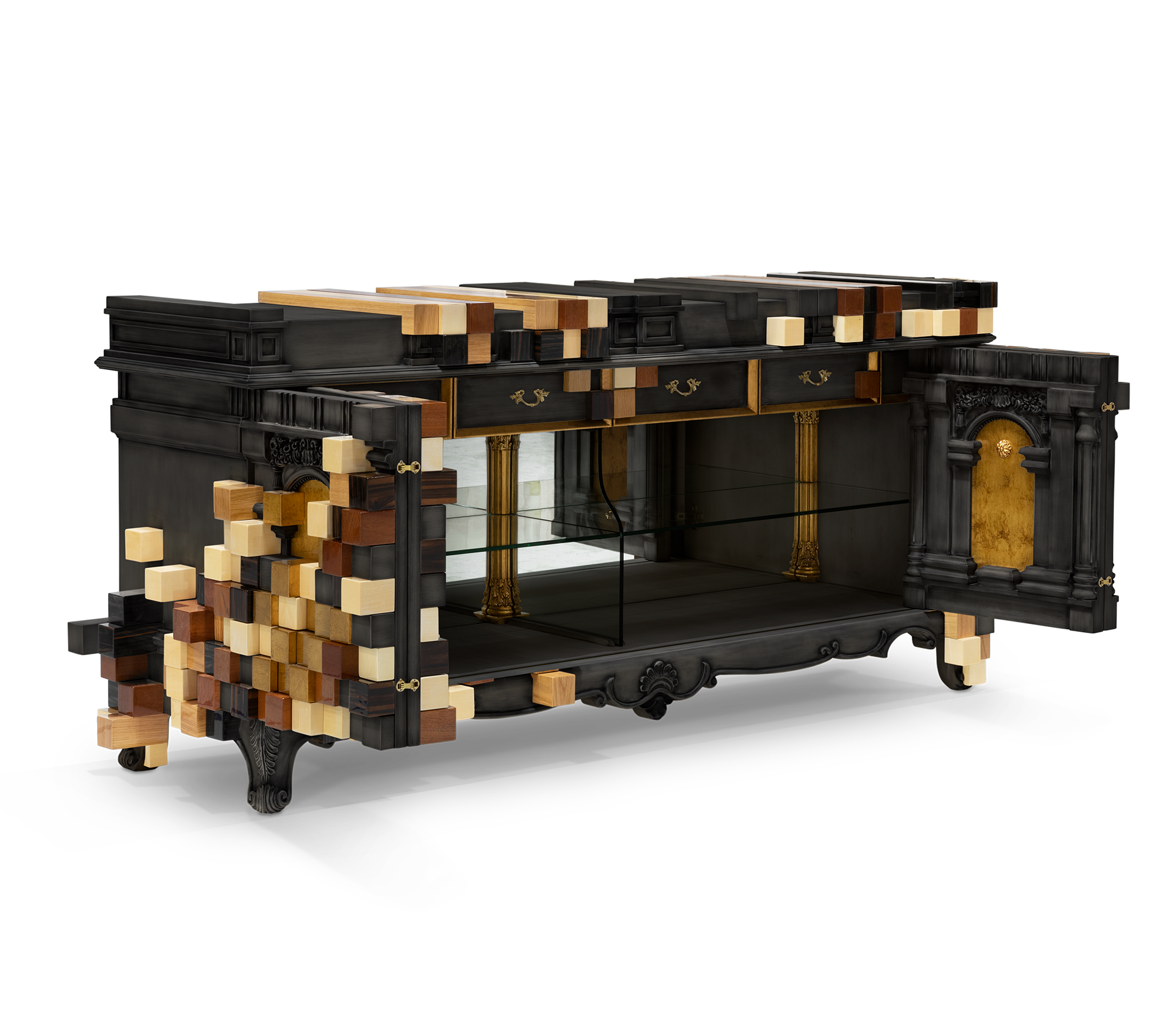 Trafalgar zwart dressoir