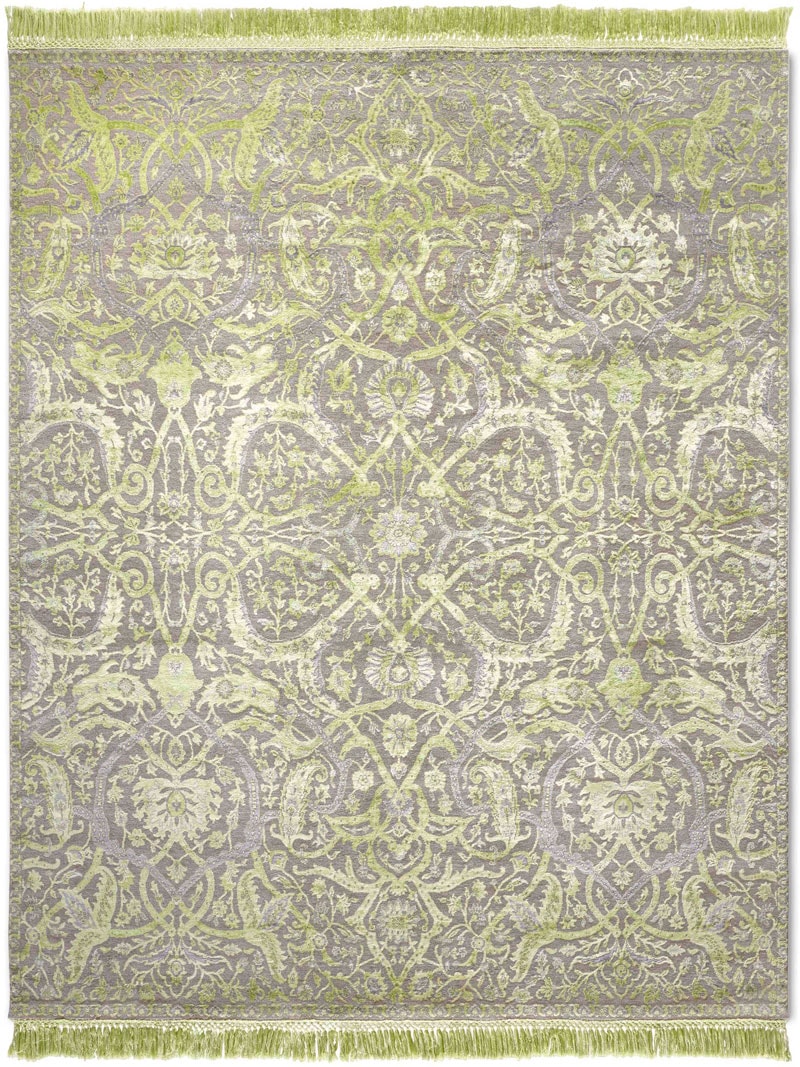 Heriz Apple Green luxe handgeknoopt vloerkleed
