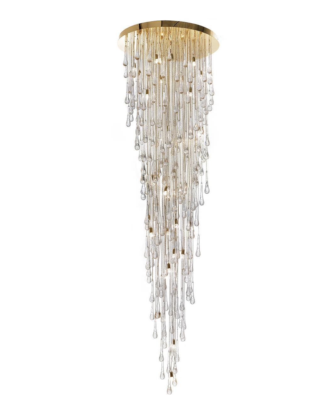 Murano Glas Druppel Cascade Kroonluchter