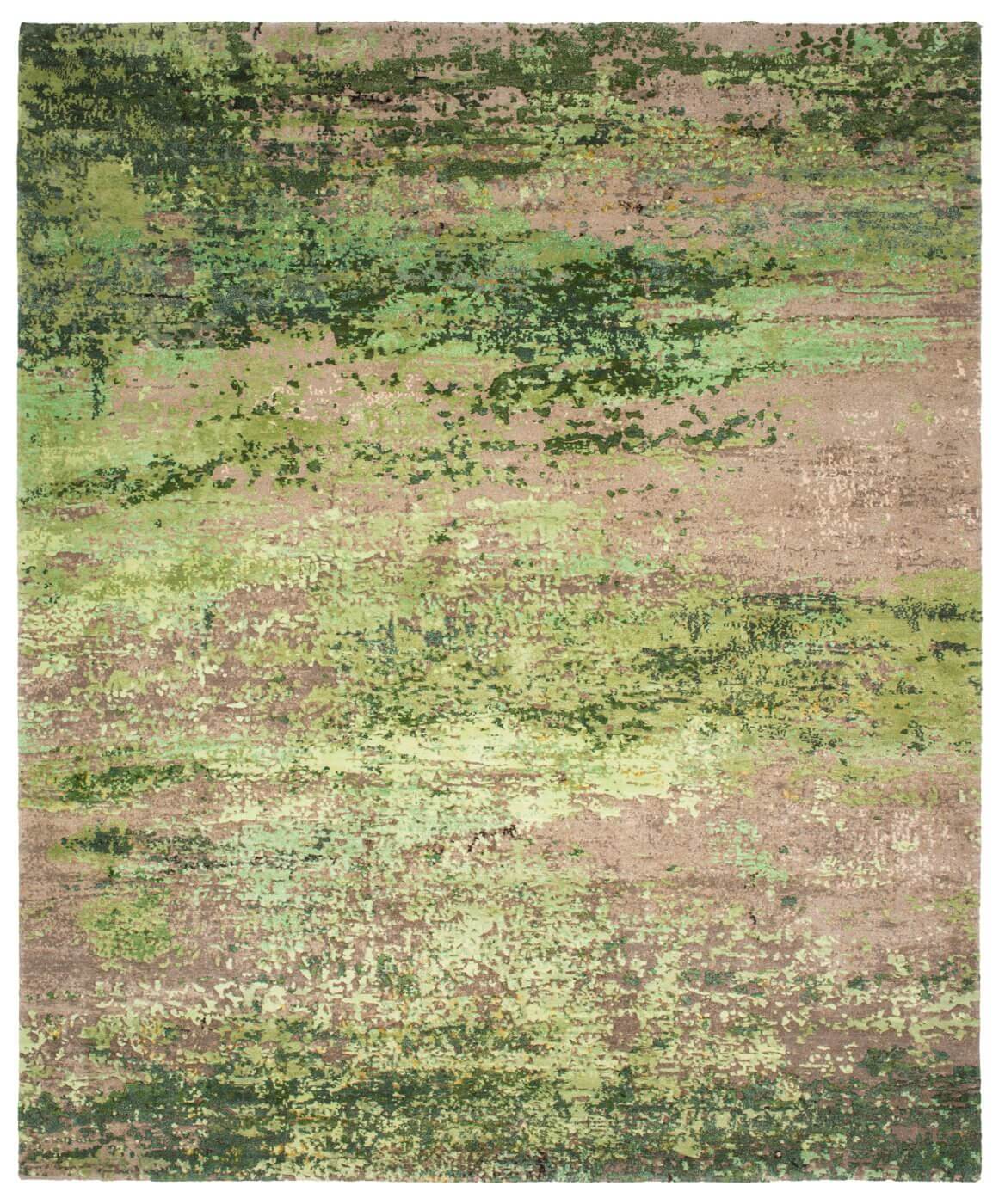Artwork 27 groen vloerkleed
