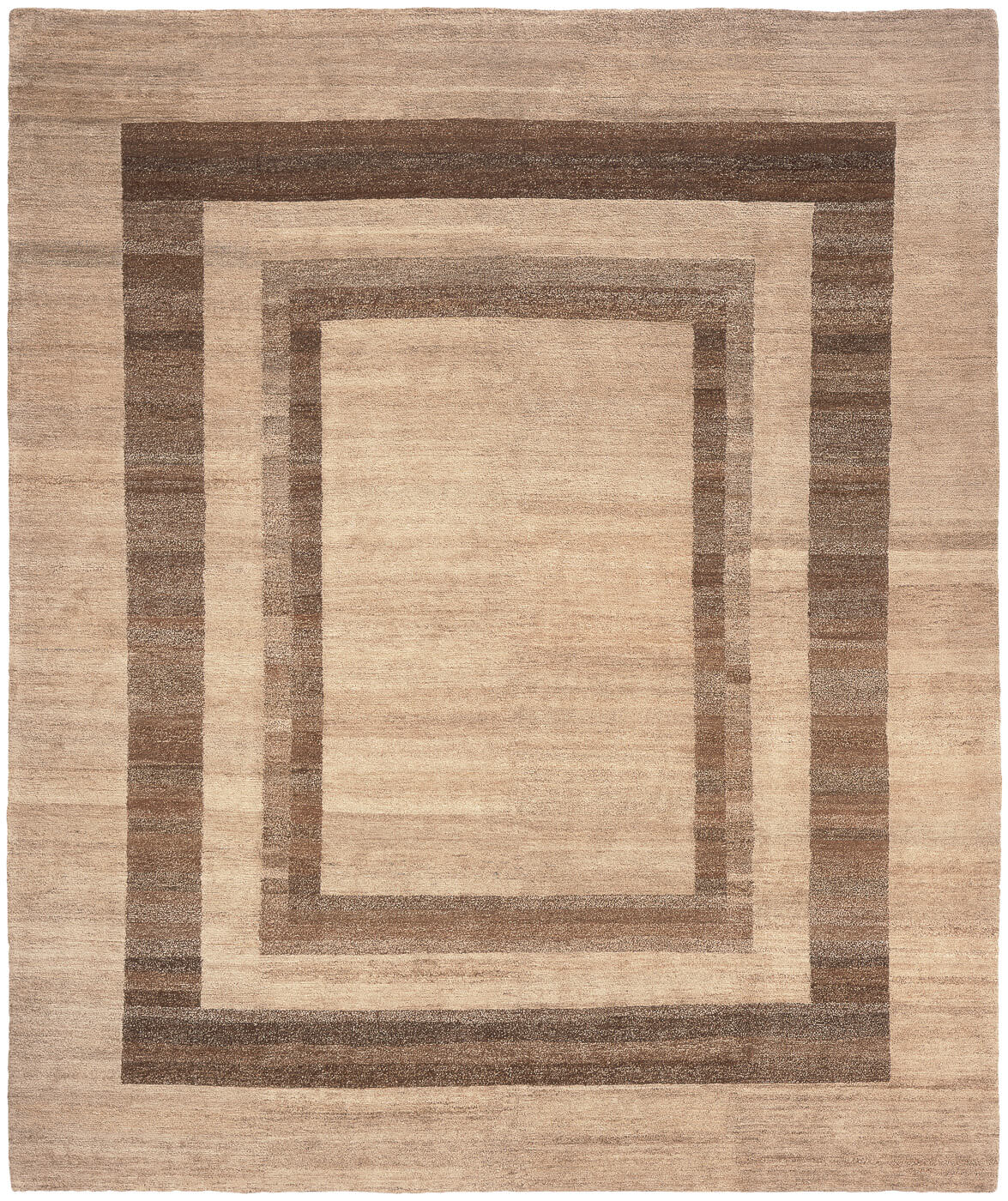 Mauro triple border bruin tapijt | Maat: 200 × 300 cm