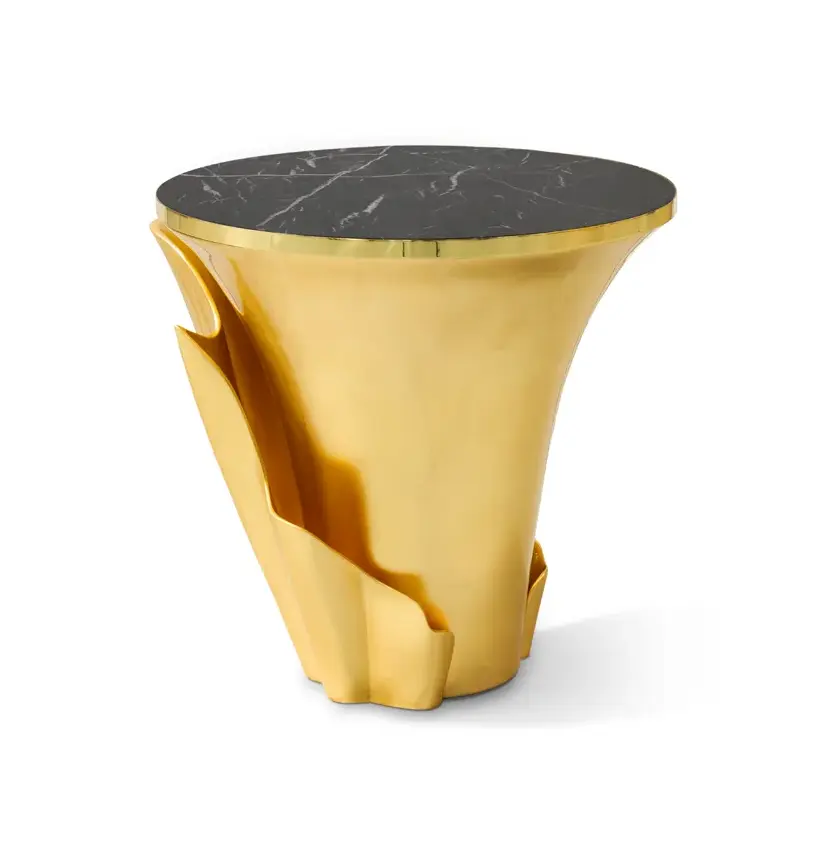 Solstice goudblad bijzettafel