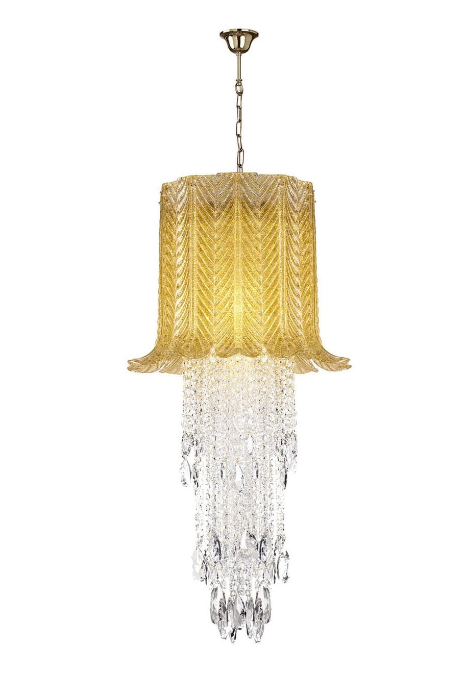 Murano Glas Blad Kroonluchter