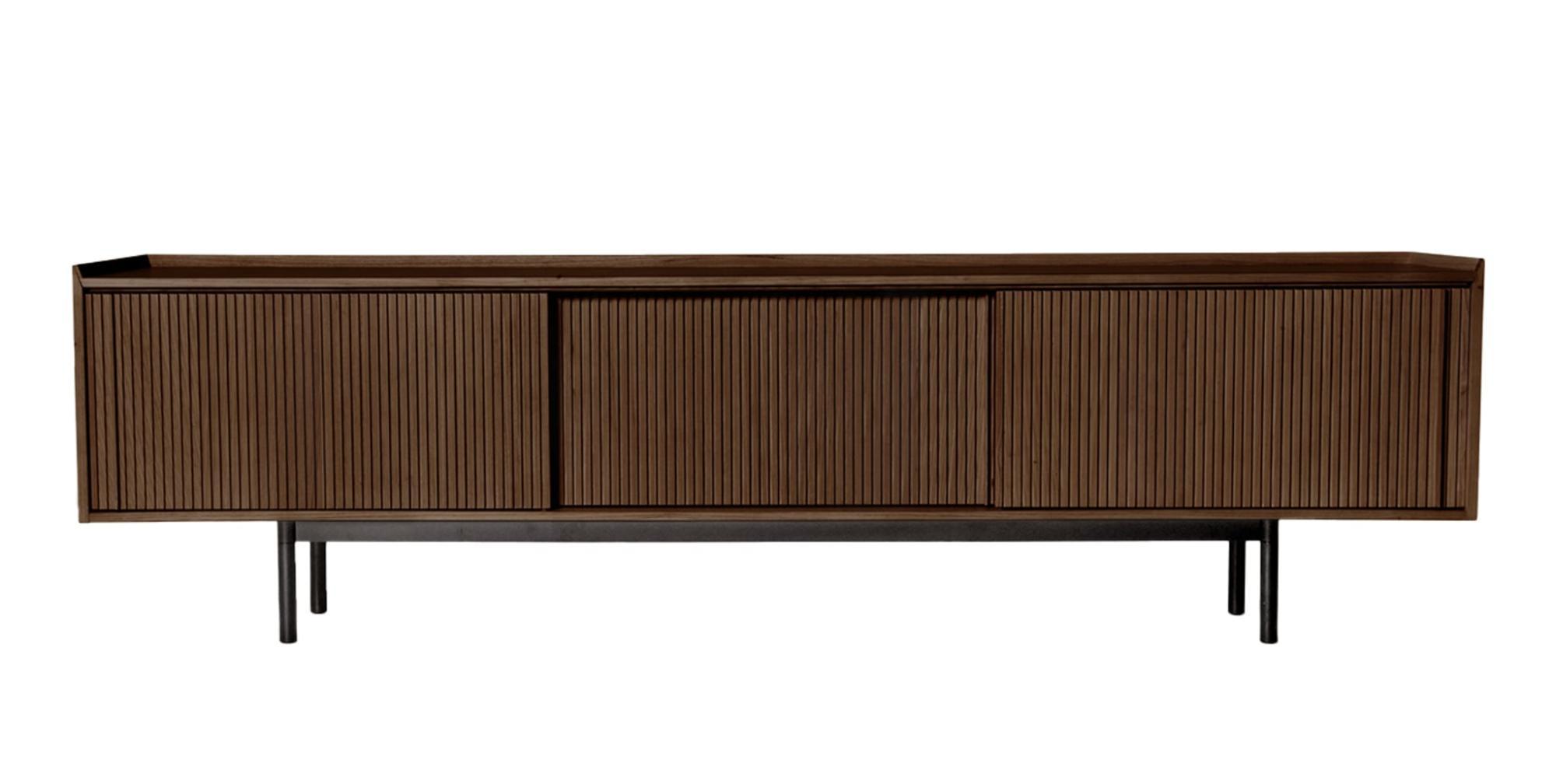 Sipario bruin 3-deurs dressoir | Afmetingen: Height 78 cm