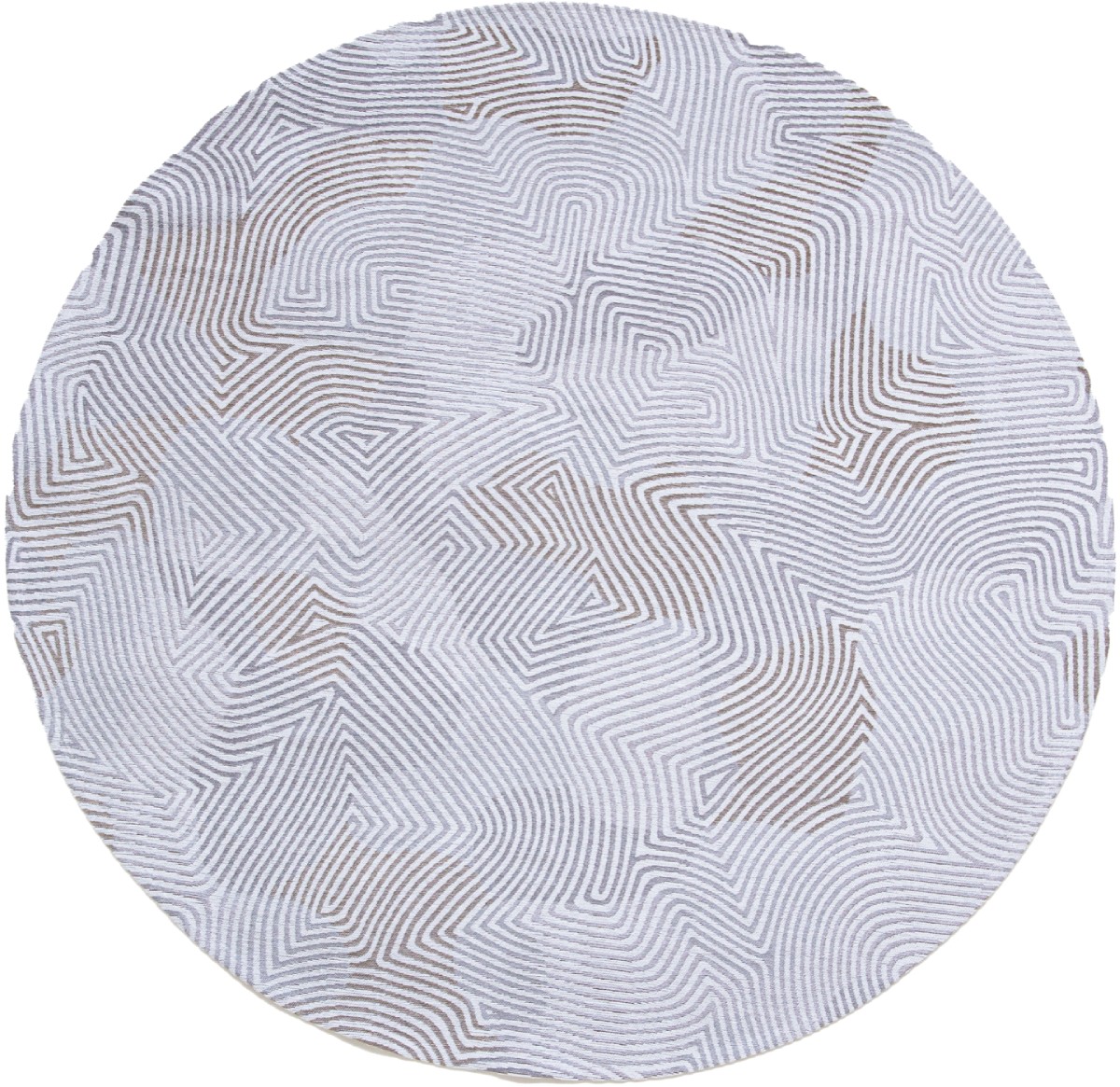 Oyster White rond tapijt | Maat: Ø 240 cm