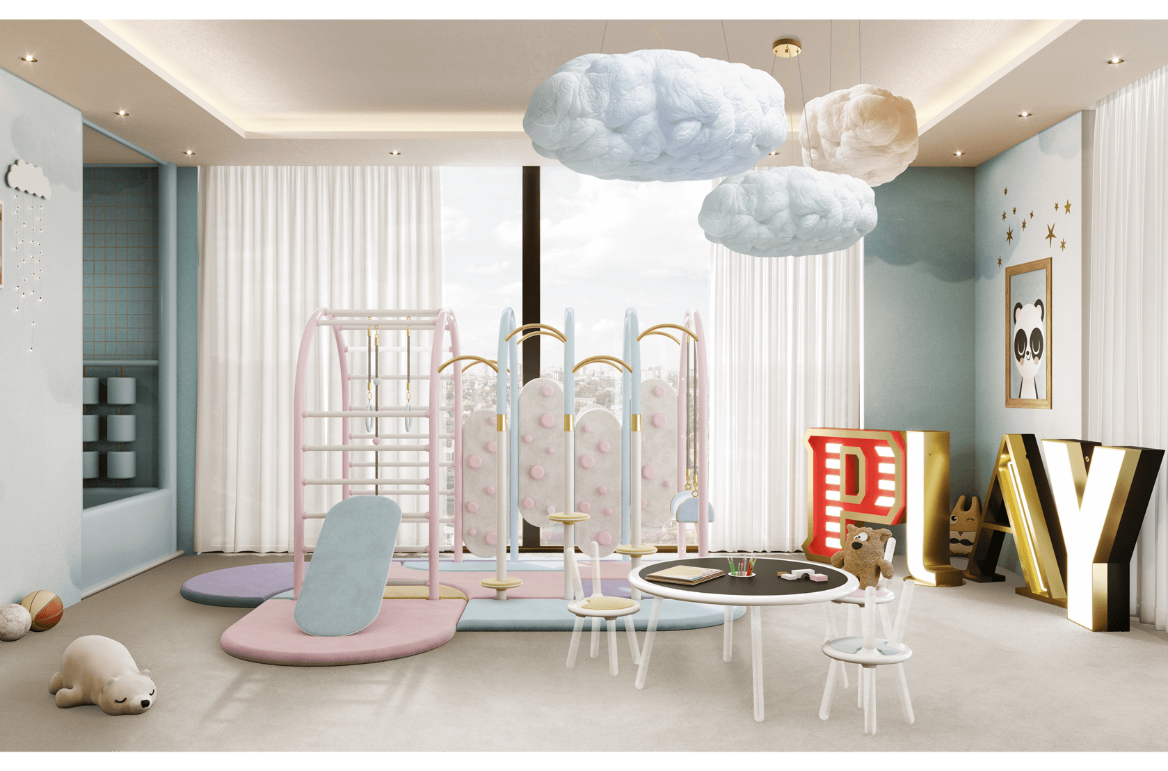 Youthful Letter Y lamp