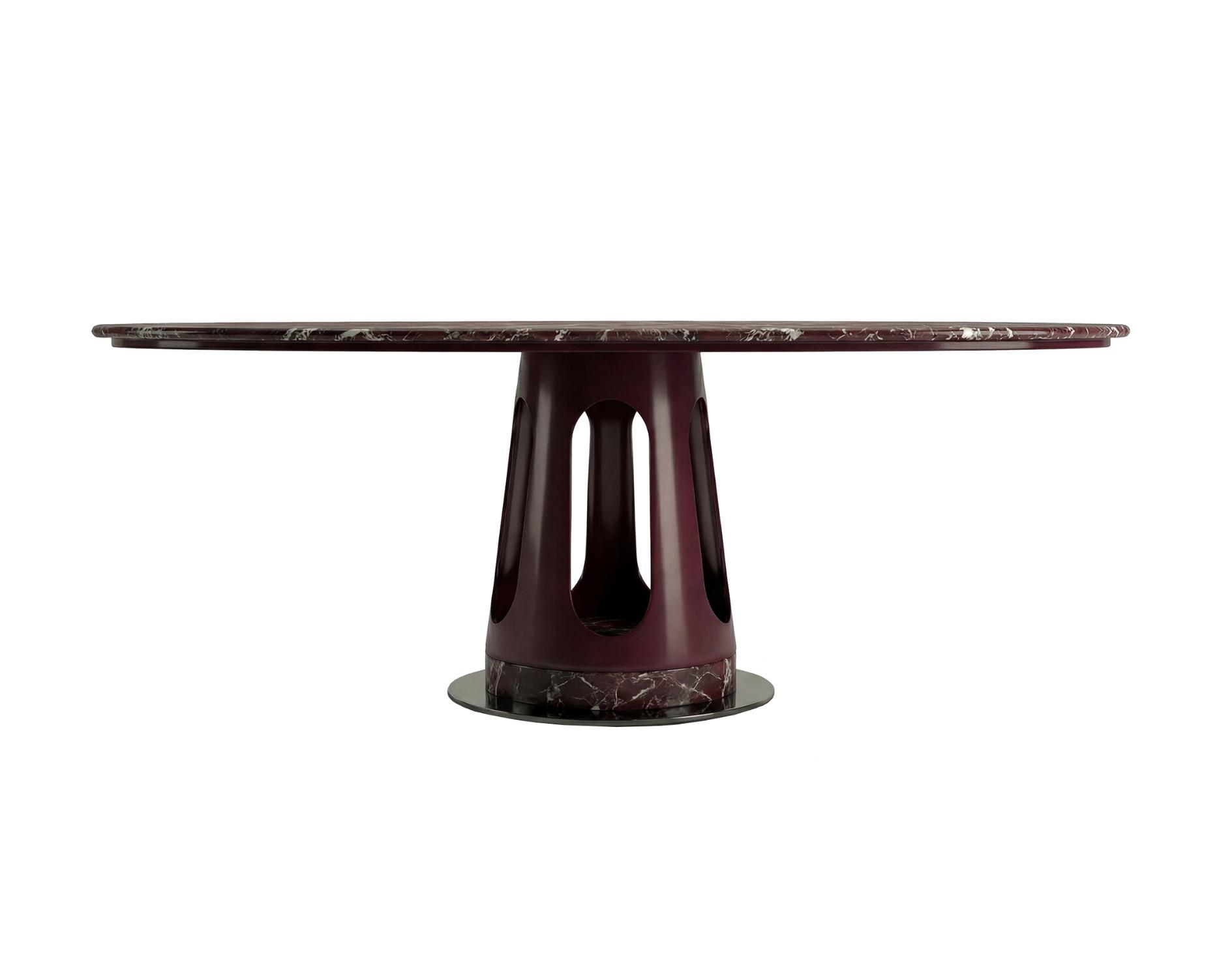 Aura ovale marmeren eettafel