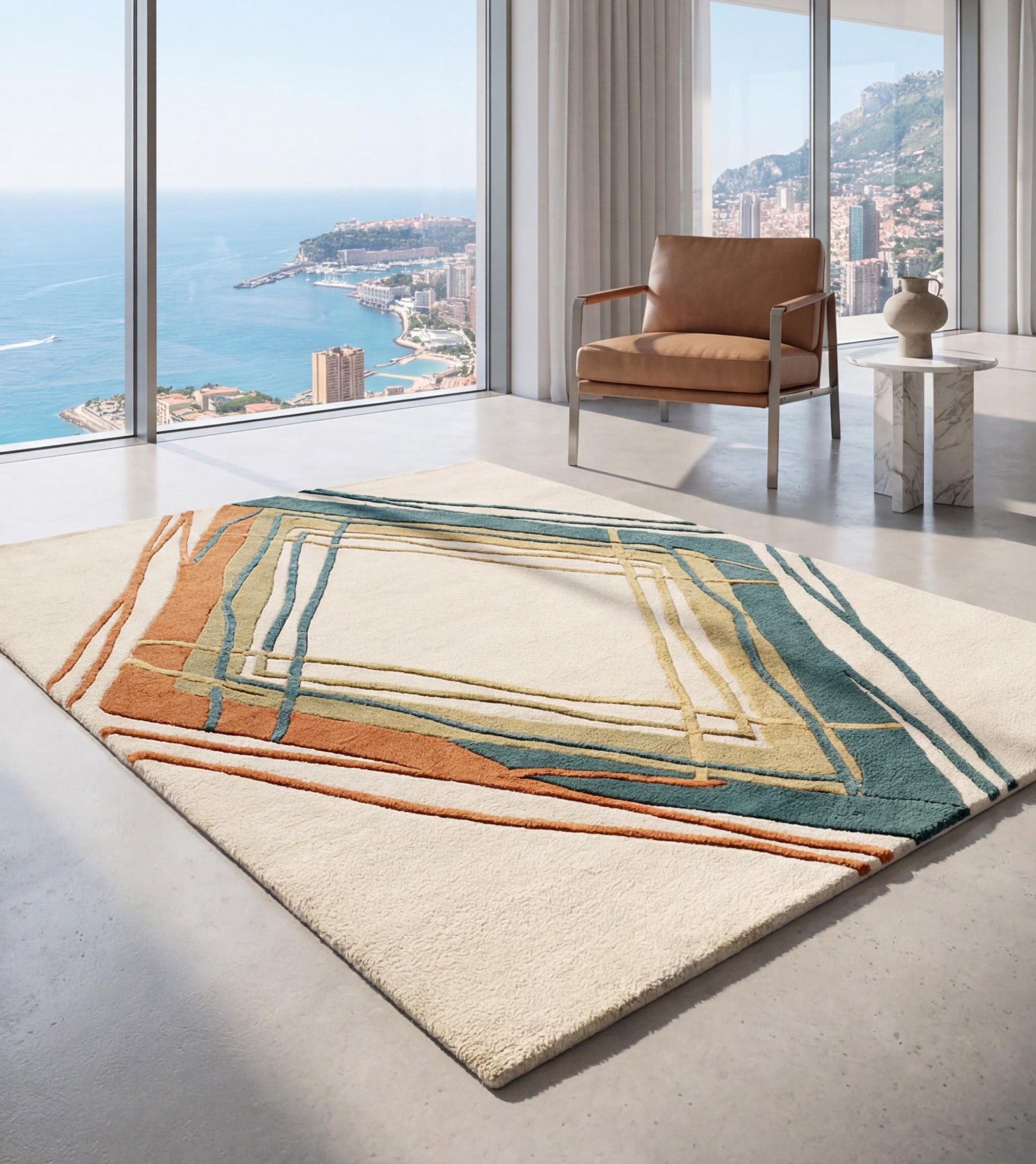 Diamond Frame luxe vloerkleed