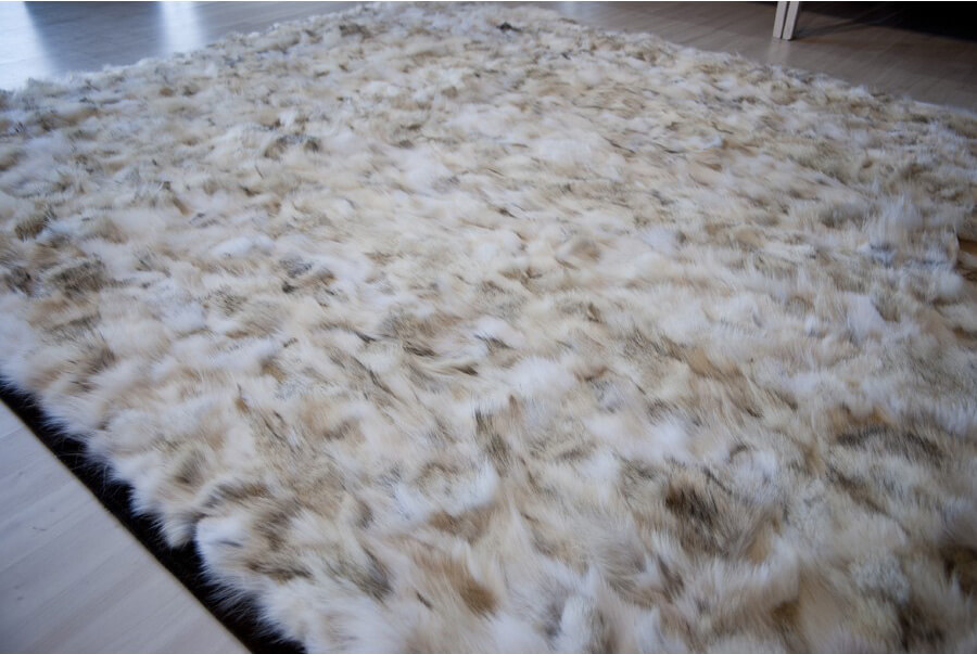 Wolf bont tapijt | Maat: 300 × 400 cm
