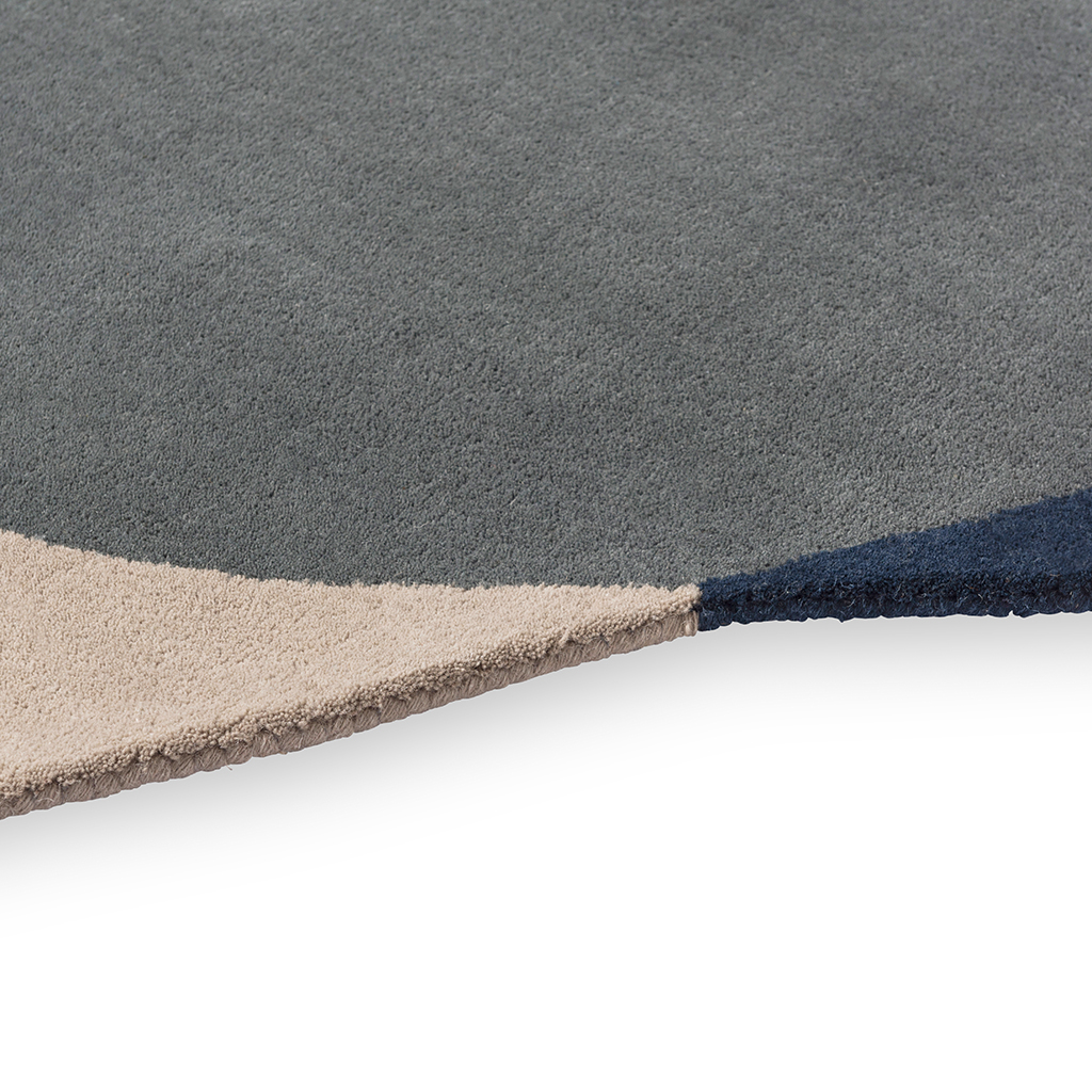 Element arp blauw tapijt | Maat: 233 × 255 cm Element arp blauw tapijt | Maat: 233 × 255 cm