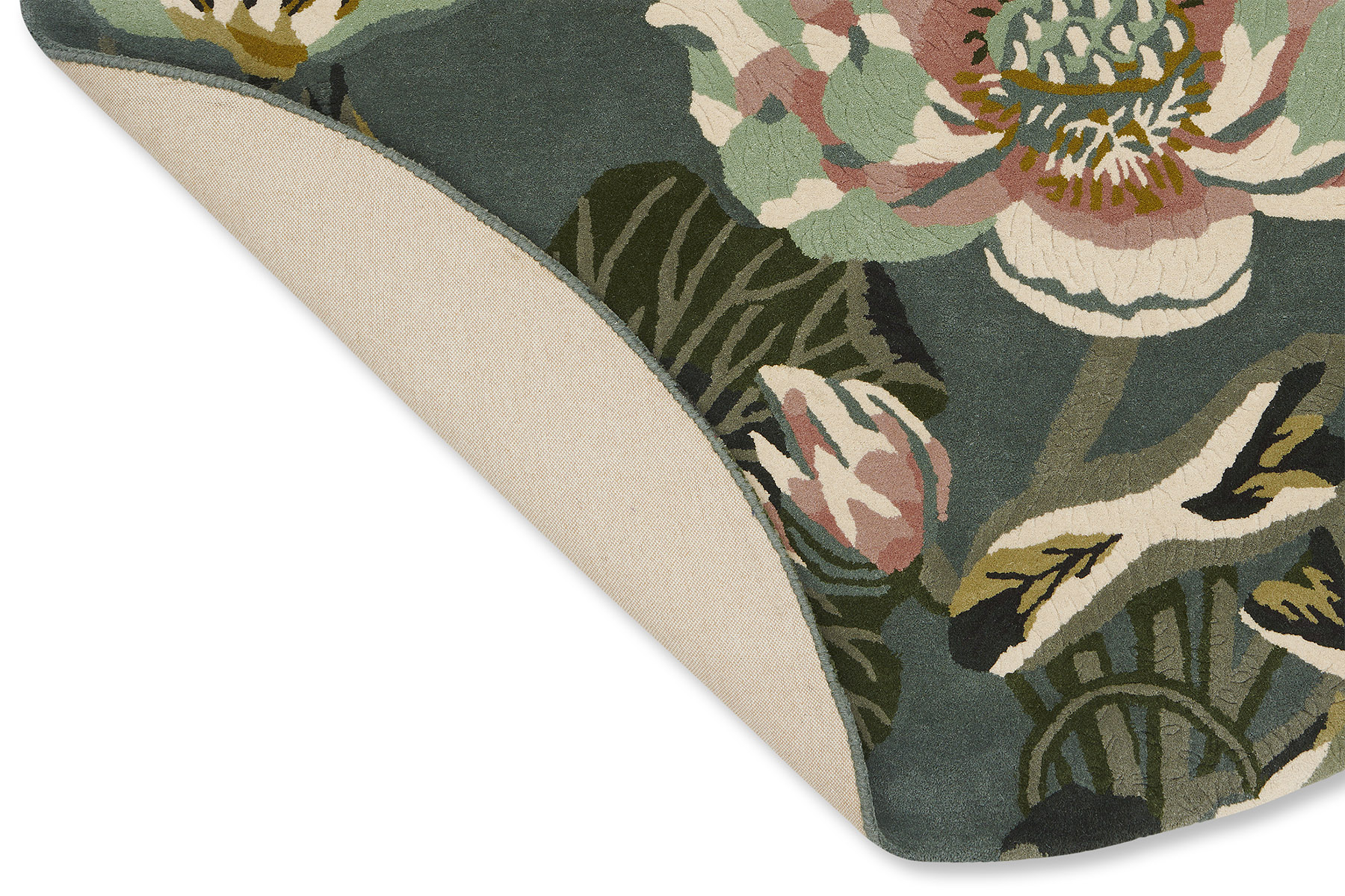 Waterlily midnight pond cirkel tapijt | Maat: Ø 150 cm