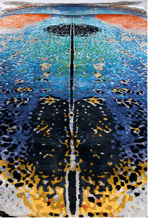 Scarab handgeknoopt tapijt