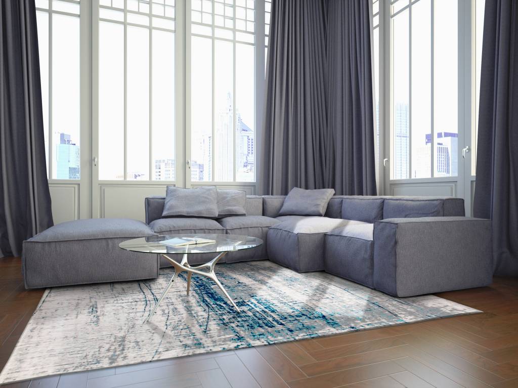 Bronx Azurite tapijt | Maat: 240 × 340 cm