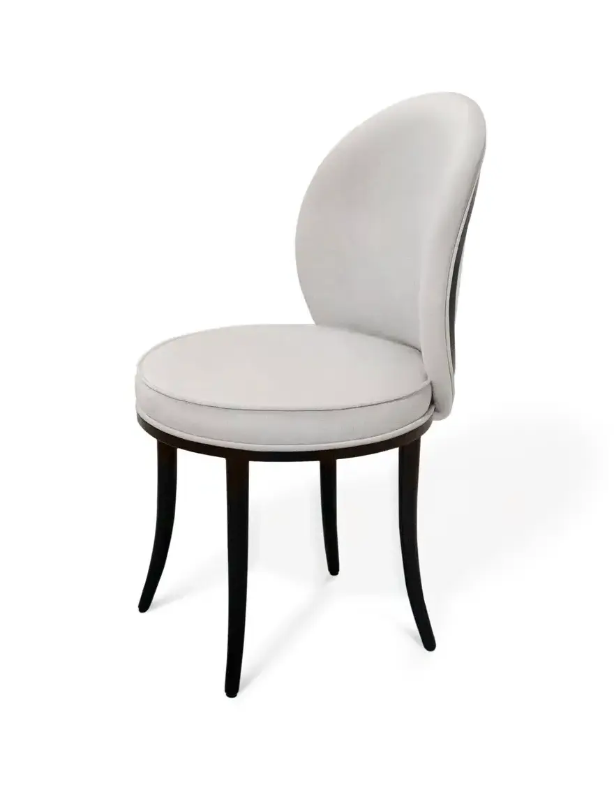 Mistral stoffen rugleuning eetstoel