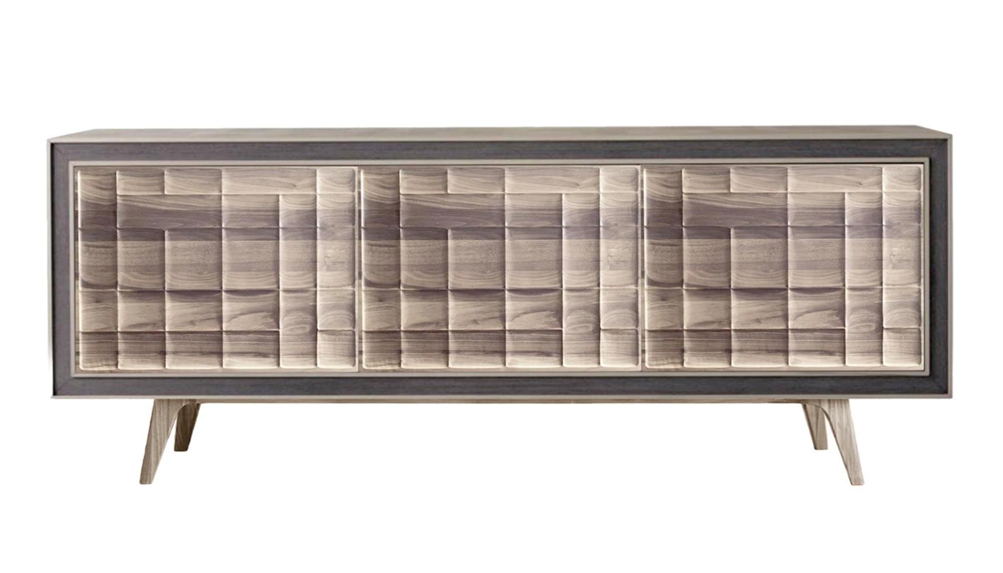 Quadra grijs Italiaans dressoir | Configuratie: 3-Doors