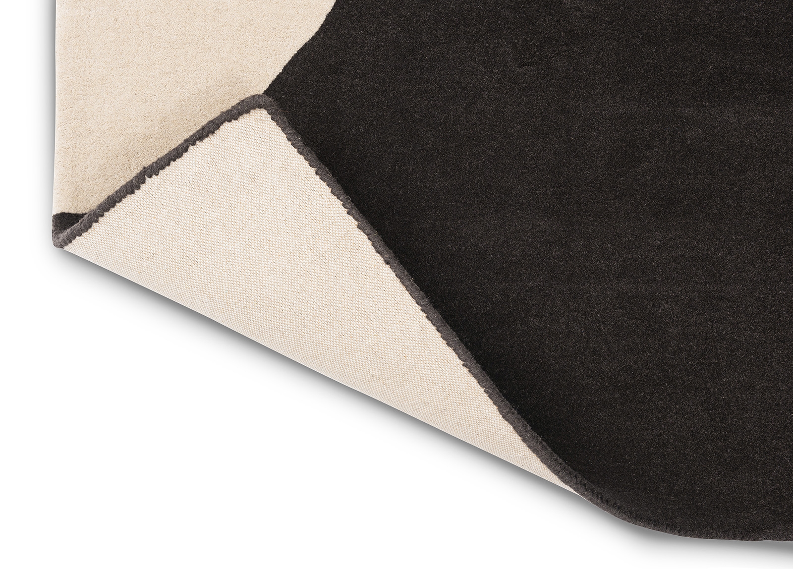 Geo flower graphite tapijt | Maat: 250 × 350 cm