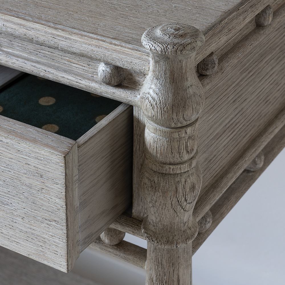Morris Greyed Oak console