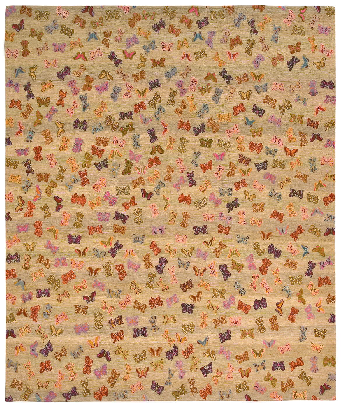 Little butterfly beige vloerkleed