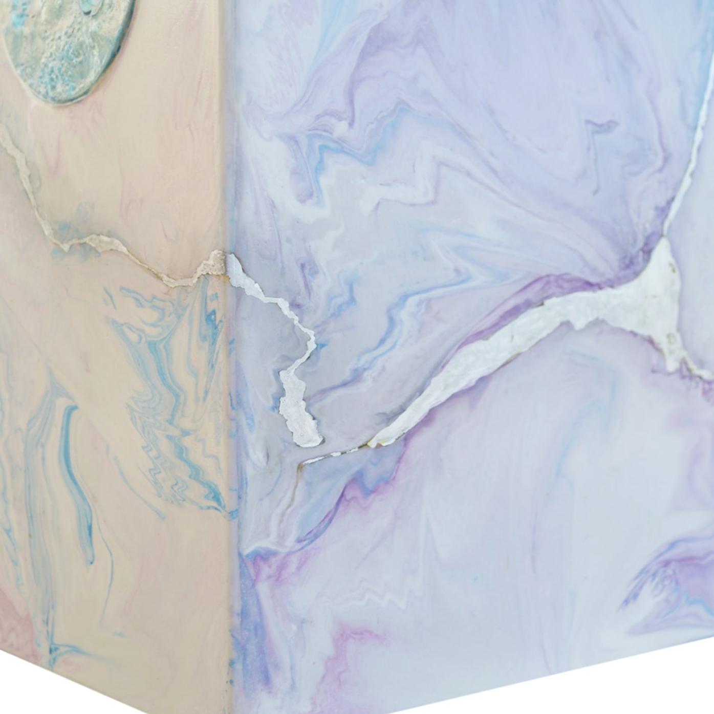 Blauw-roze bijzettafel