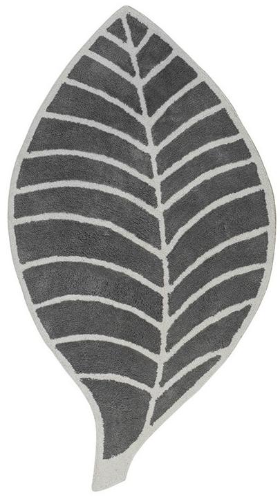Leaf Grey / Ivory tapijt | Maat: 60 × 120 cm