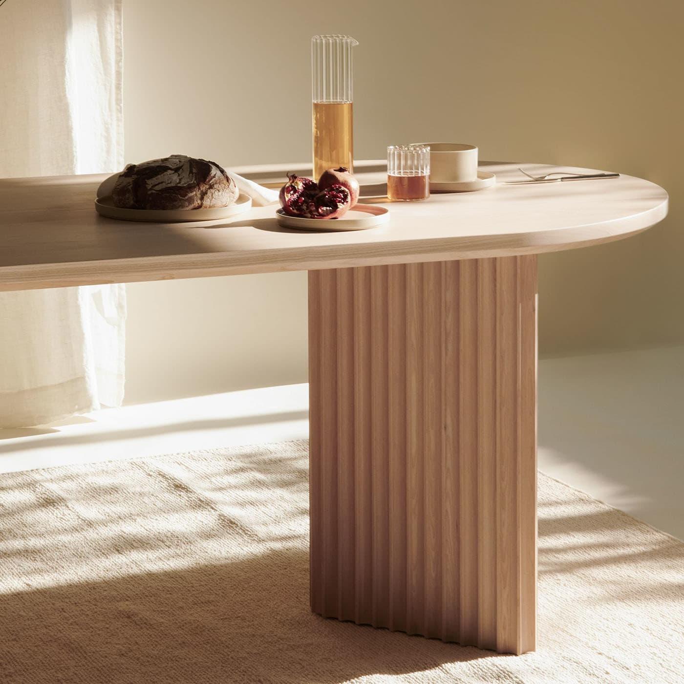 Basalto natuurlijke essen tafel