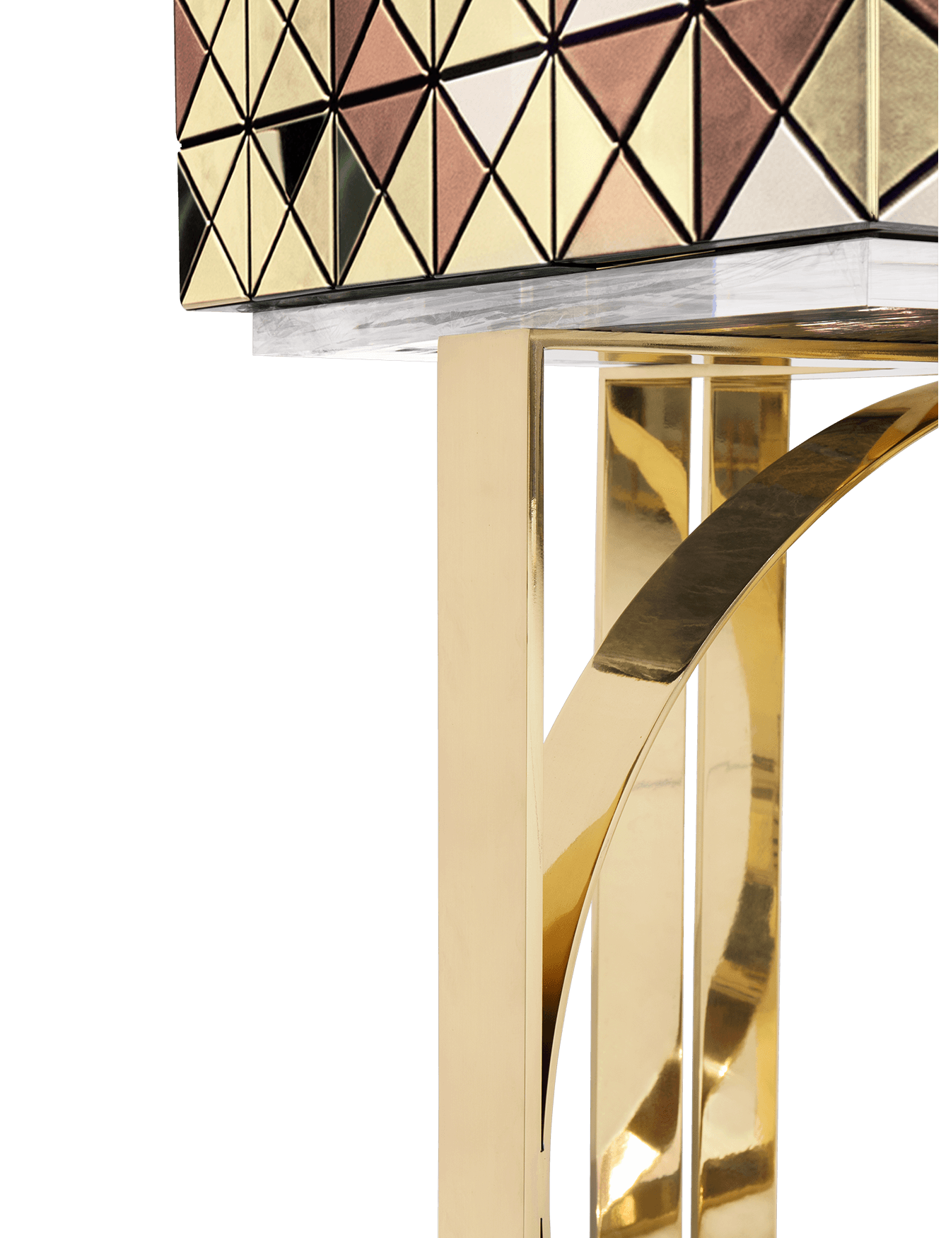 Mosaic gouden accenten kast