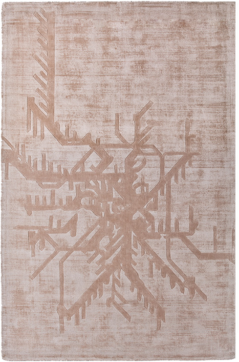 Metro designer Indiaas viscose vloerkleed